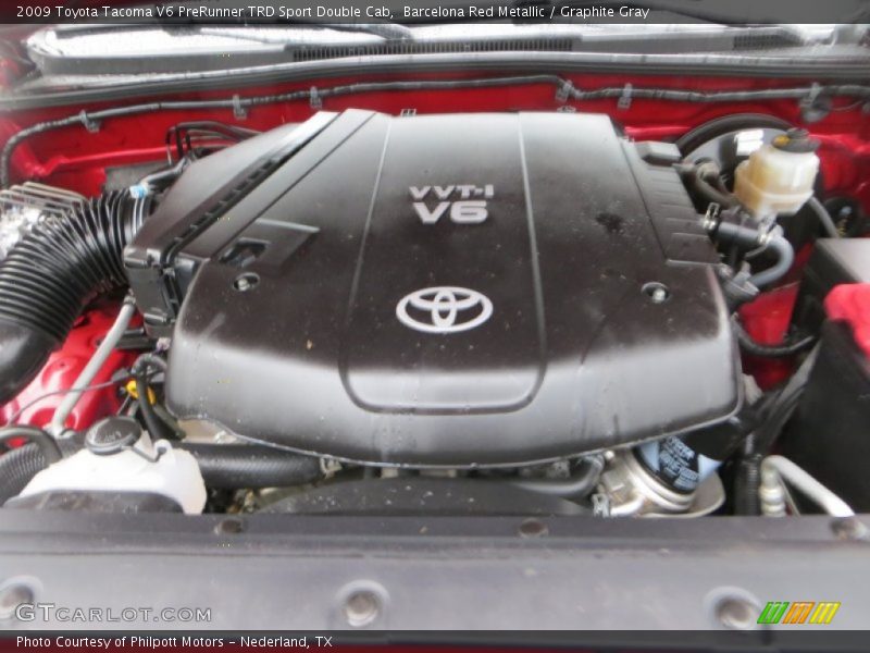 Barcelona Red Metallic / Graphite Gray 2009 Toyota Tacoma V6 PreRunner TRD Sport Double Cab