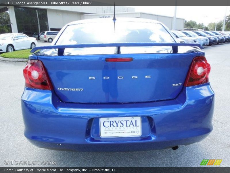 Blue Streak Pearl / Black 2013 Dodge Avenger SXT
