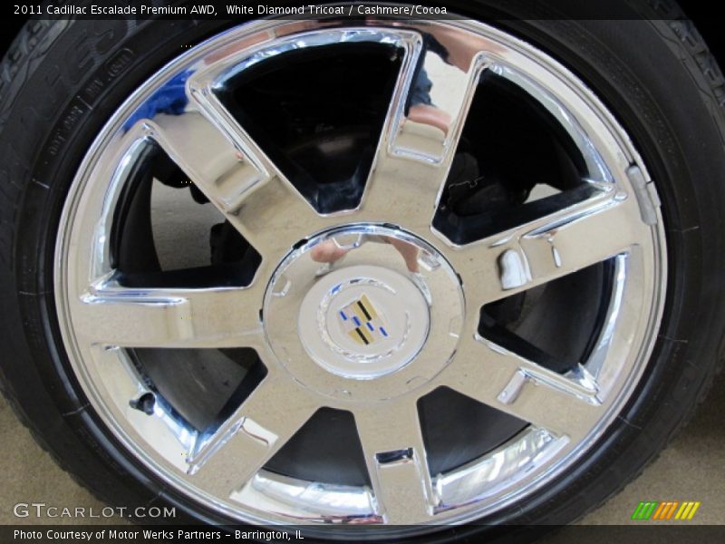 White Diamond Tricoat / Cashmere/Cocoa 2011 Cadillac Escalade Premium AWD