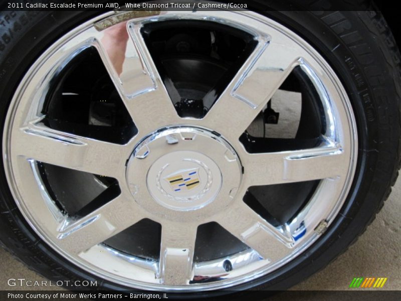 White Diamond Tricoat / Cashmere/Cocoa 2011 Cadillac Escalade Premium AWD