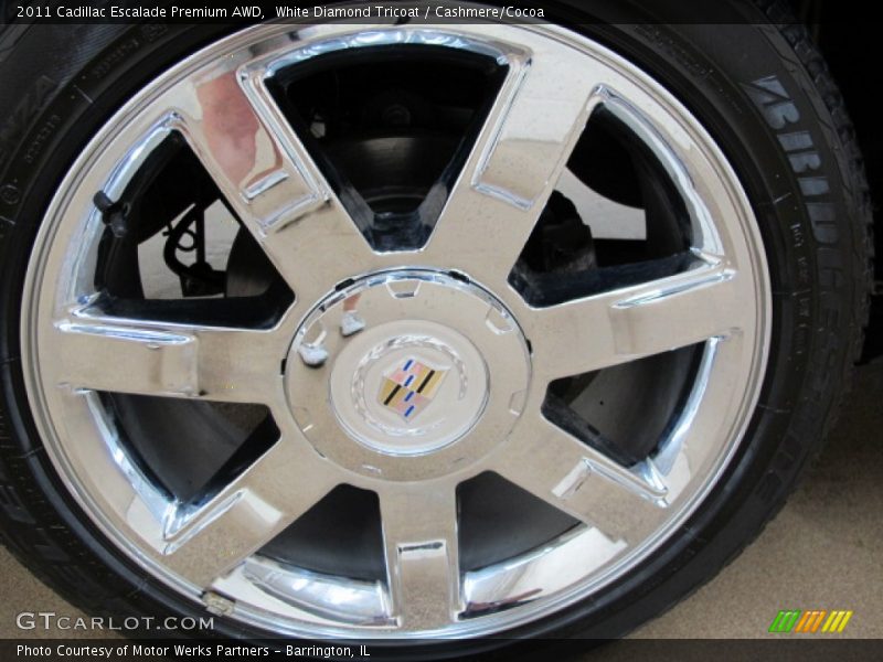 White Diamond Tricoat / Cashmere/Cocoa 2011 Cadillac Escalade Premium AWD