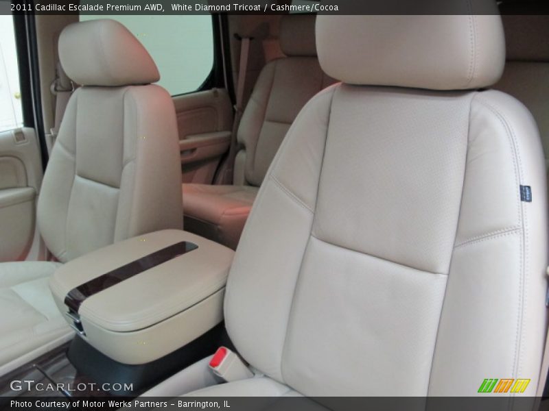 White Diamond Tricoat / Cashmere/Cocoa 2011 Cadillac Escalade Premium AWD