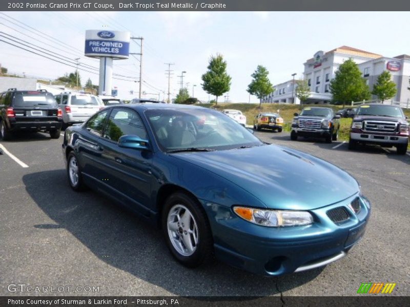 Dark Tropic Teal Metallic / Graphite 2002 Pontiac Grand Prix GT Coupe