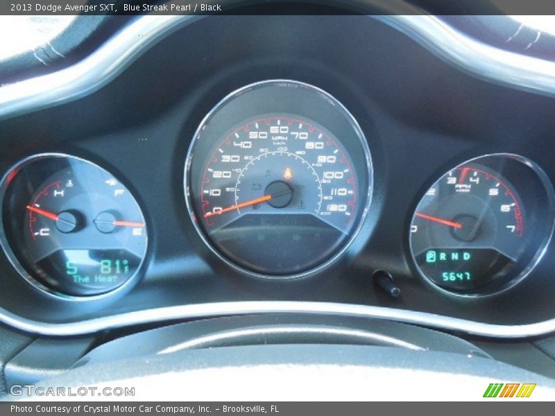 Blue Streak Pearl / Black 2013 Dodge Avenger SXT