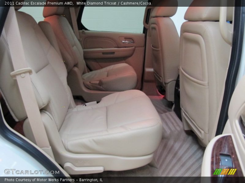 White Diamond Tricoat / Cashmere/Cocoa 2011 Cadillac Escalade Premium AWD