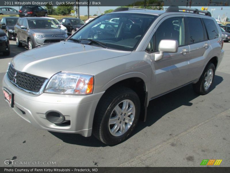 Quick Silver Metallic / Black 2011 Mitsubishi Endeavor LS
