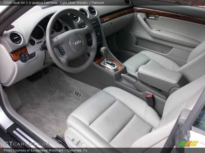 Light Silver Metallic / Platinum 2006 Audi A4 3.0 quattro Cabriolet