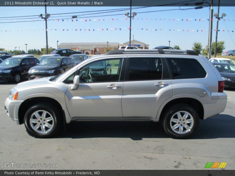 Quick Silver Metallic / Black 2011 Mitsubishi Endeavor LS