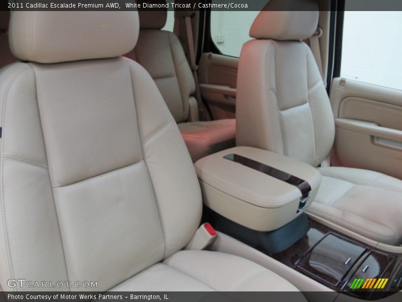 White Diamond Tricoat / Cashmere/Cocoa 2011 Cadillac Escalade Premium AWD