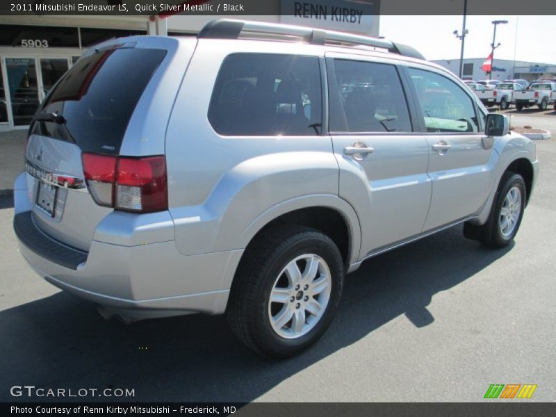 Quick Silver Metallic / Black 2011 Mitsubishi Endeavor LS