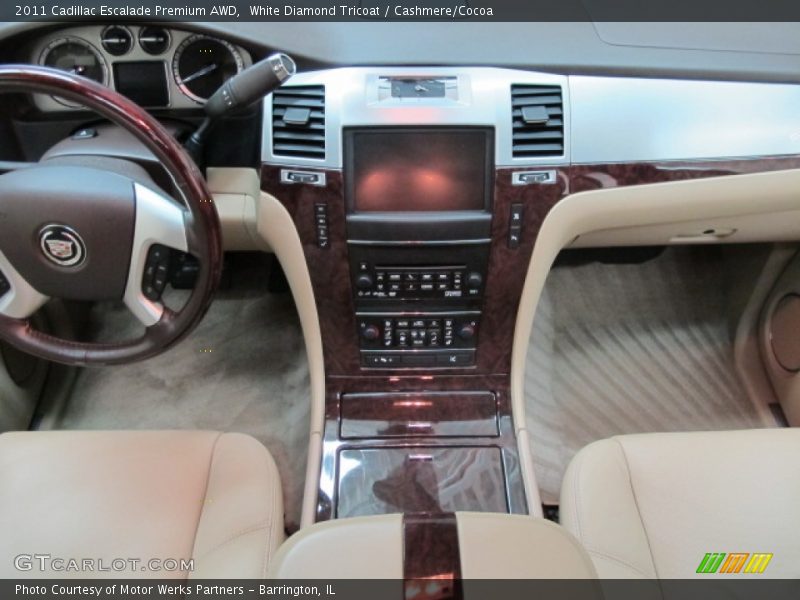 White Diamond Tricoat / Cashmere/Cocoa 2011 Cadillac Escalade Premium AWD