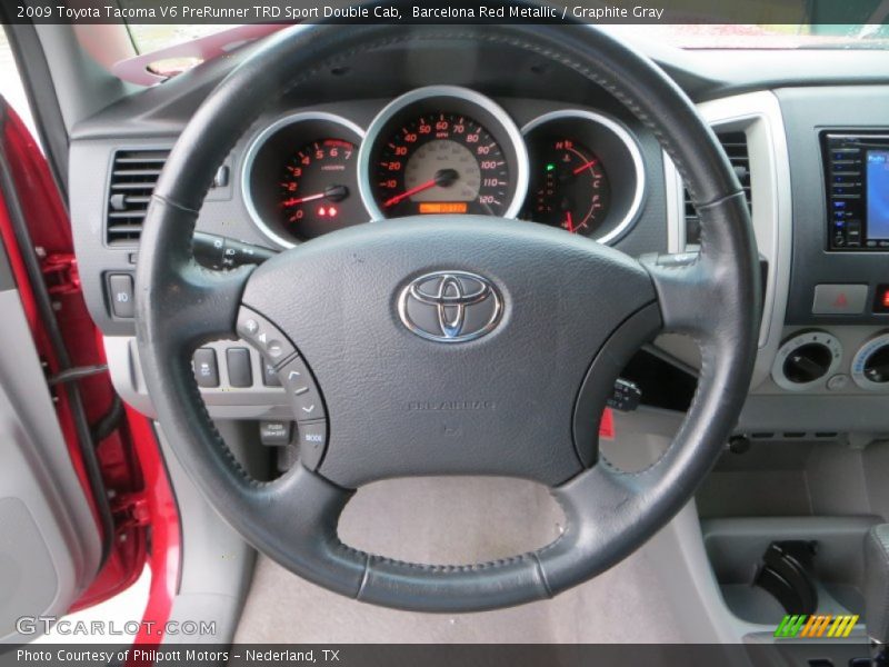 Barcelona Red Metallic / Graphite Gray 2009 Toyota Tacoma V6 PreRunner TRD Sport Double Cab