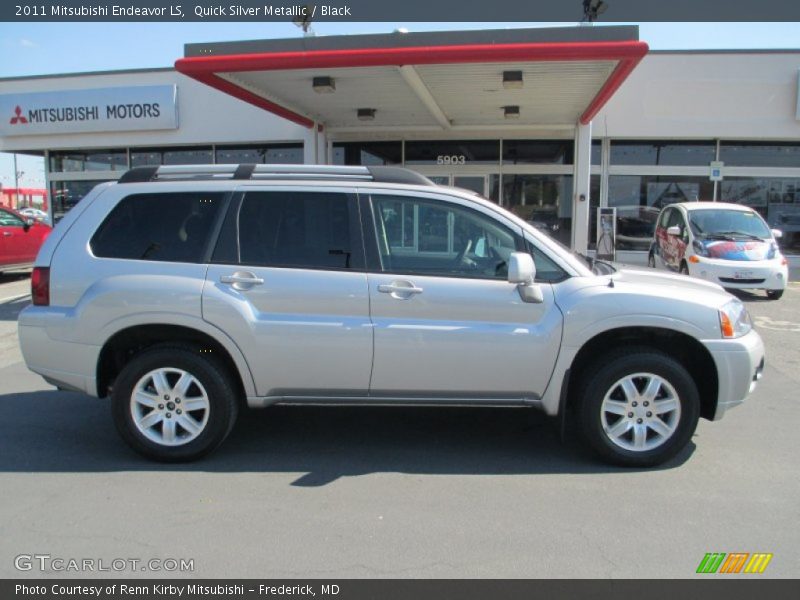 Quick Silver Metallic / Black 2011 Mitsubishi Endeavor LS
