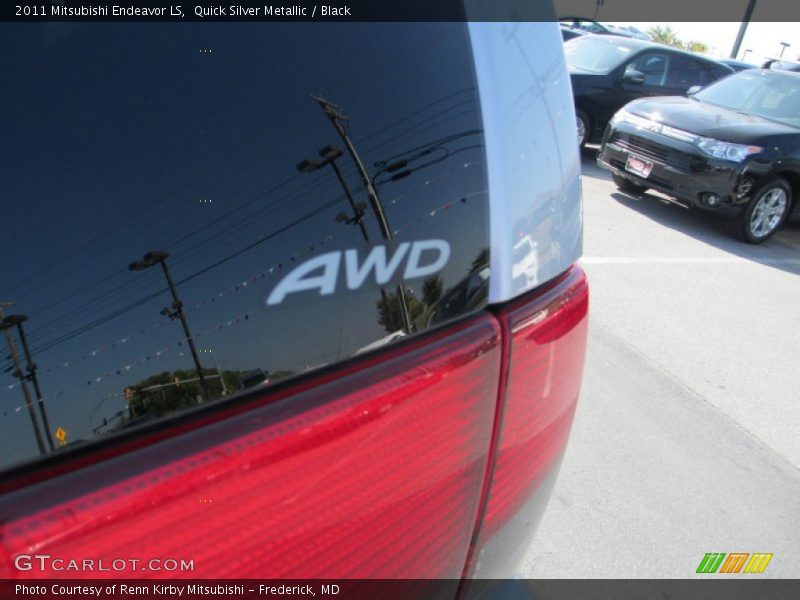 Quick Silver Metallic / Black 2011 Mitsubishi Endeavor LS