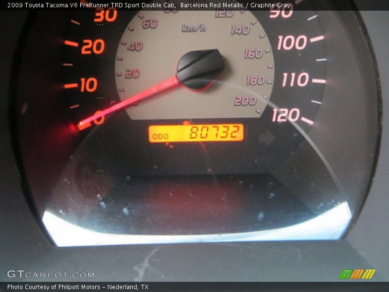 Barcelona Red Metallic / Graphite Gray 2009 Toyota Tacoma V6 PreRunner TRD Sport Double Cab