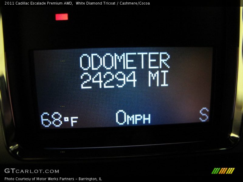White Diamond Tricoat / Cashmere/Cocoa 2011 Cadillac Escalade Premium AWD