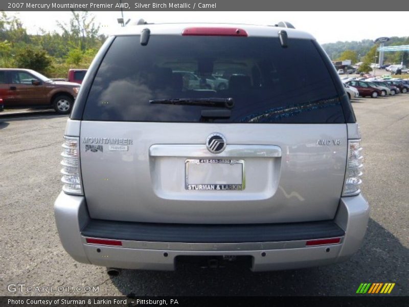 Silver Birch Metallic / Camel 2007 Mercury Mountaineer Premier AWD
