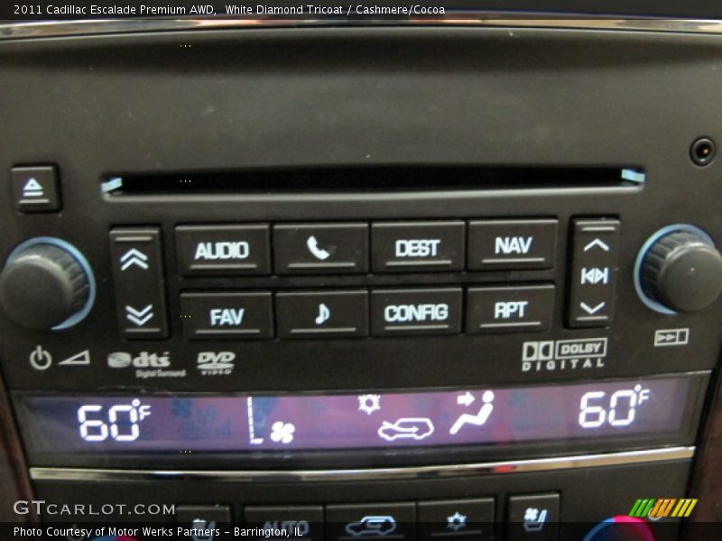 White Diamond Tricoat / Cashmere/Cocoa 2011 Cadillac Escalade Premium AWD
