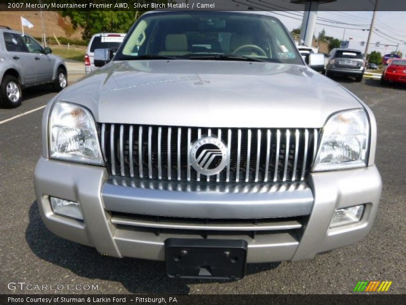 Silver Birch Metallic / Camel 2007 Mercury Mountaineer Premier AWD