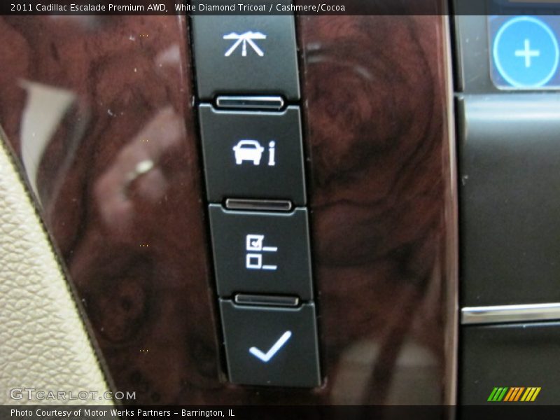 White Diamond Tricoat / Cashmere/Cocoa 2011 Cadillac Escalade Premium AWD