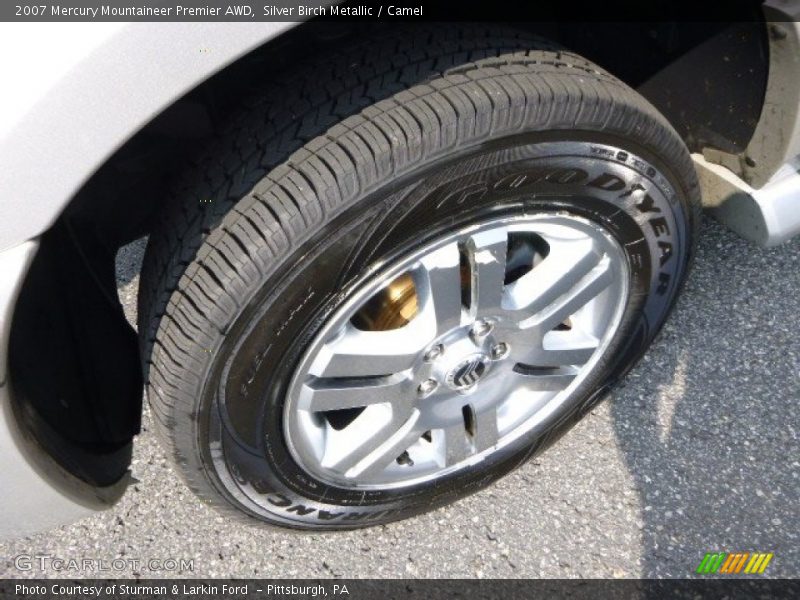 Silver Birch Metallic / Camel 2007 Mercury Mountaineer Premier AWD