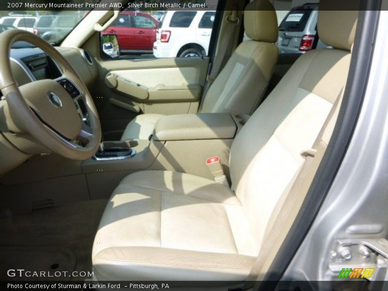 Silver Birch Metallic / Camel 2007 Mercury Mountaineer Premier AWD