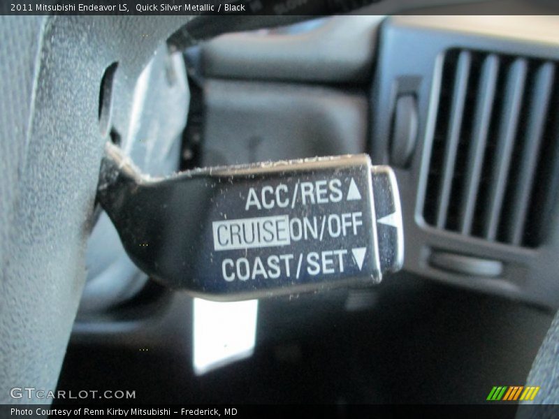 Quick Silver Metallic / Black 2011 Mitsubishi Endeavor LS