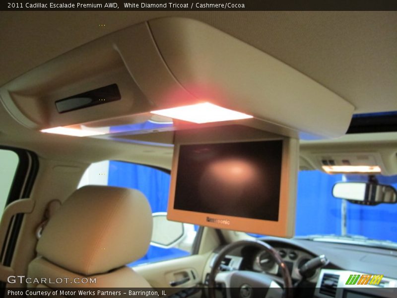 White Diamond Tricoat / Cashmere/Cocoa 2011 Cadillac Escalade Premium AWD