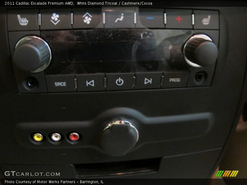 White Diamond Tricoat / Cashmere/Cocoa 2011 Cadillac Escalade Premium AWD