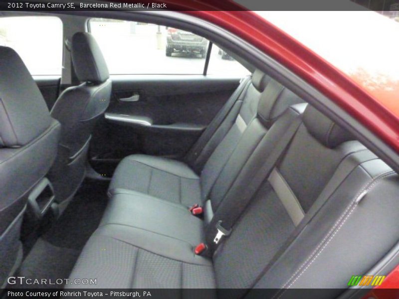 Barcelona Red Metallic / Black 2012 Toyota Camry SE