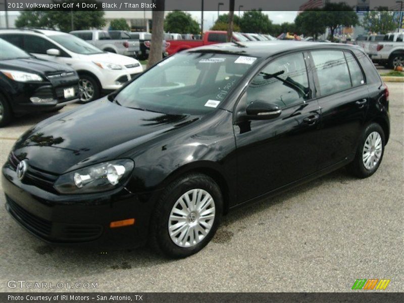 Black / Titan Black 2012 Volkswagen Golf 4 Door
