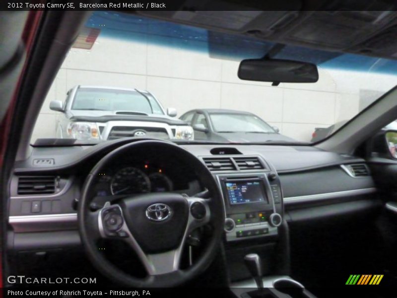 Barcelona Red Metallic / Black 2012 Toyota Camry SE