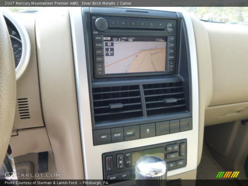 Silver Birch Metallic / Camel 2007 Mercury Mountaineer Premier AWD