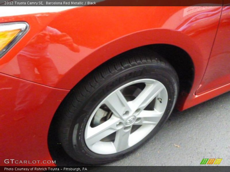 Barcelona Red Metallic / Black 2012 Toyota Camry SE