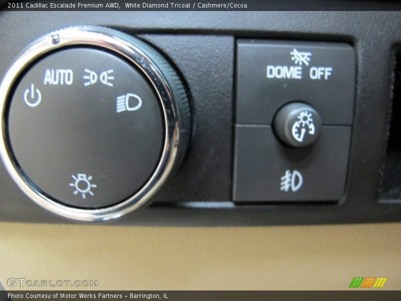 White Diamond Tricoat / Cashmere/Cocoa 2011 Cadillac Escalade Premium AWD