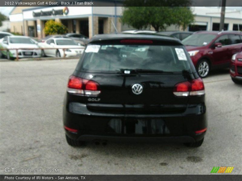 Black / Titan Black 2012 Volkswagen Golf 4 Door