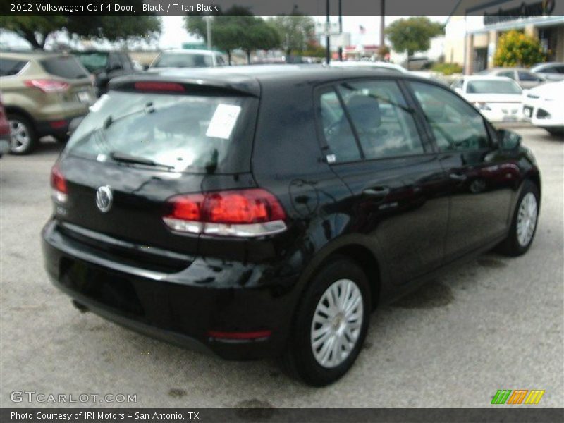 Black / Titan Black 2012 Volkswagen Golf 4 Door