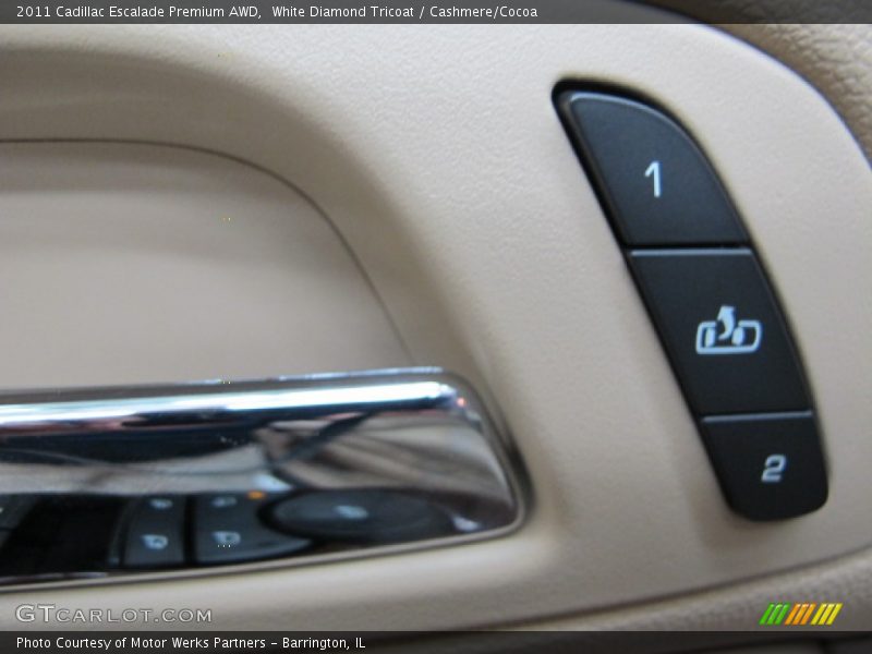 White Diamond Tricoat / Cashmere/Cocoa 2011 Cadillac Escalade Premium AWD