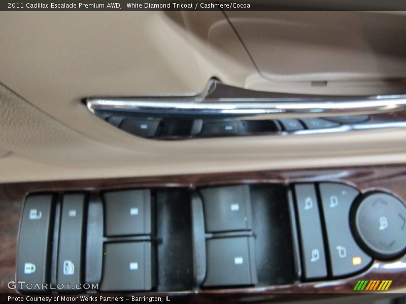 White Diamond Tricoat / Cashmere/Cocoa 2011 Cadillac Escalade Premium AWD