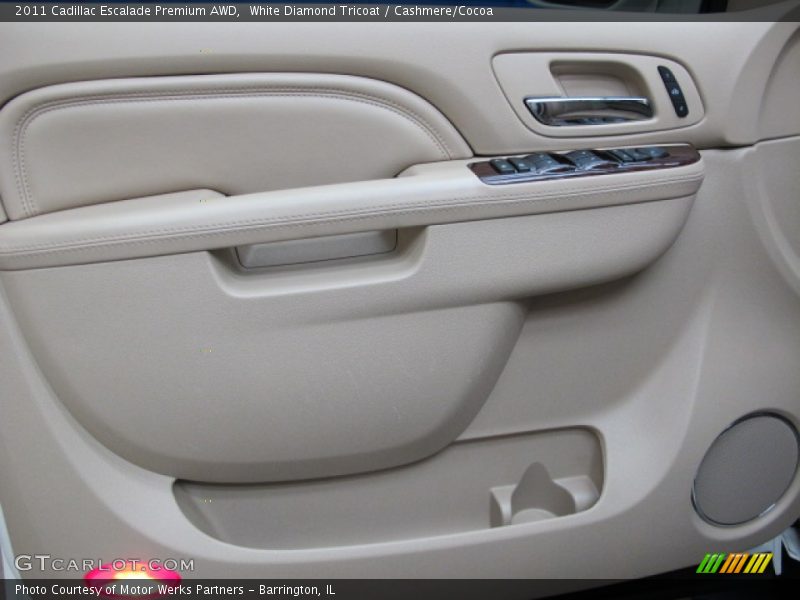 White Diamond Tricoat / Cashmere/Cocoa 2011 Cadillac Escalade Premium AWD
