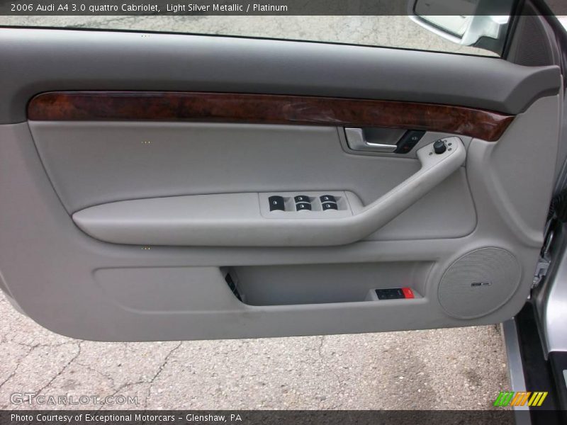 Light Silver Metallic / Platinum 2006 Audi A4 3.0 quattro Cabriolet