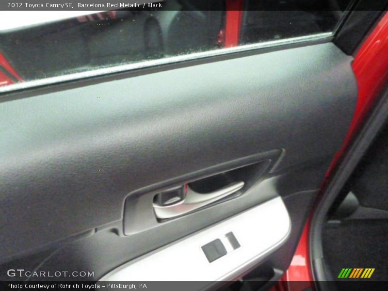 Barcelona Red Metallic / Black 2012 Toyota Camry SE