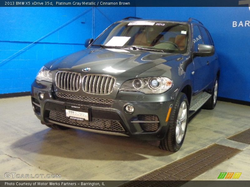 Platinum Gray Metallic / Cinnamon Brown 2013 BMW X5 xDrive 35d