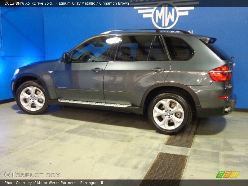 Platinum Gray Metallic / Cinnamon Brown 2013 BMW X5 xDrive 35d