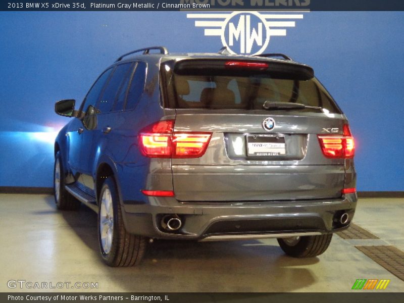Platinum Gray Metallic / Cinnamon Brown 2013 BMW X5 xDrive 35d
