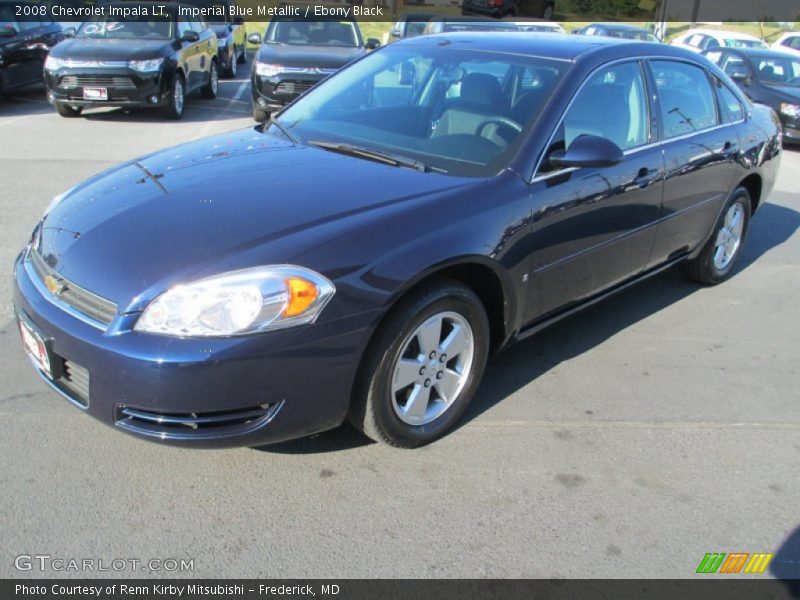 Imperial Blue Metallic / Ebony Black 2008 Chevrolet Impala LT