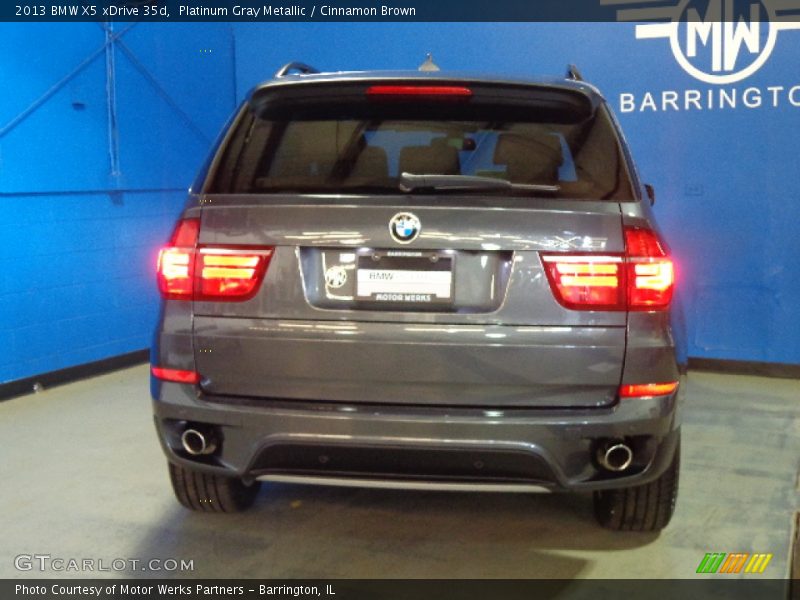 Platinum Gray Metallic / Cinnamon Brown 2013 BMW X5 xDrive 35d