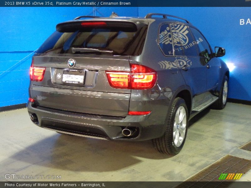 Platinum Gray Metallic / Cinnamon Brown 2013 BMW X5 xDrive 35d