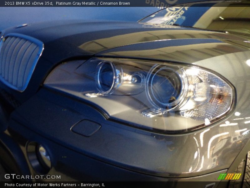 Platinum Gray Metallic / Cinnamon Brown 2013 BMW X5 xDrive 35d