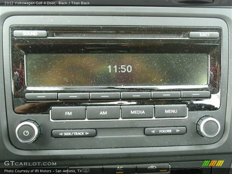 Black / Titan Black 2012 Volkswagen Golf 4 Door